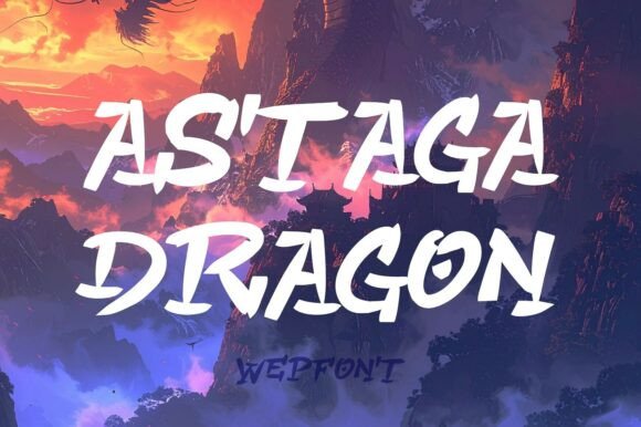 Astaga Dragon: Crafting Epic Narratives with Rugged Typography
