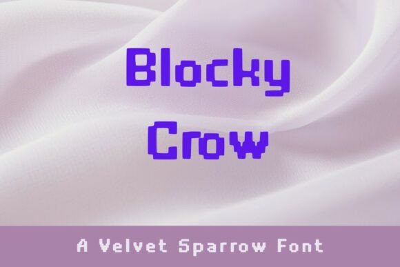 Blocky Crow: The Retro-Digital Typeface with Character