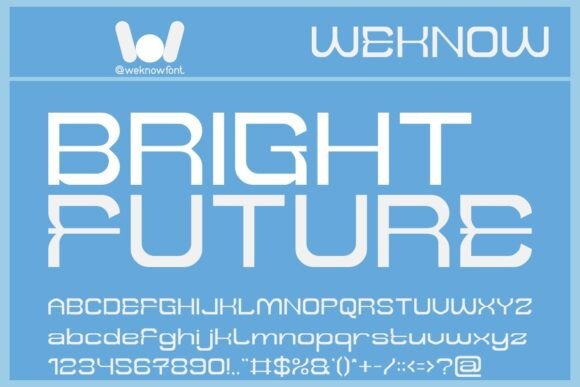 Bright Future: A Sci-Fi Font for Bold, Modern Design