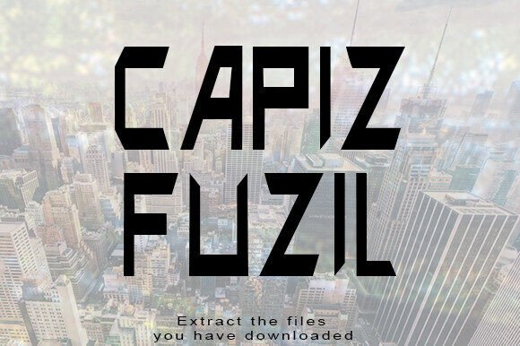 Capiz Fuzil: The Sharp, Geometric Font for Modern Brands