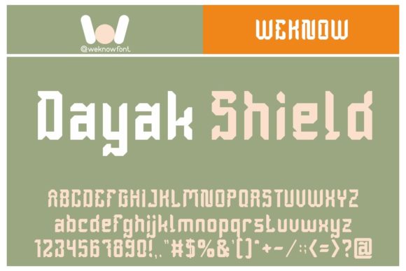 Dayak Shield: A Typeface for Impactful, Bold Visuals