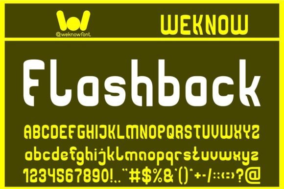 Flashback: The Whimsical Display Font with a Modern Edge