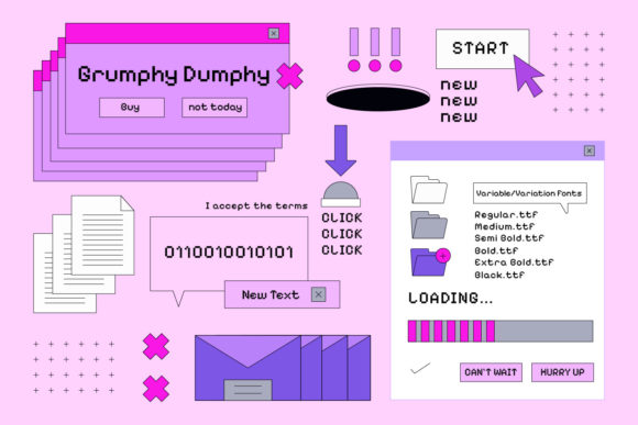 Grumphy Dumphy: The 90's Pixel Font for Instant Retro Charm