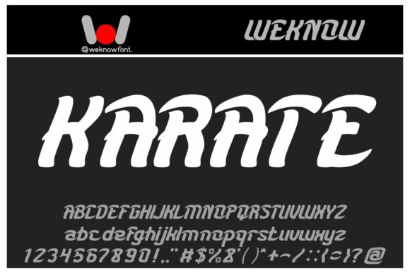 Karate Font: Bold Styling for Modern Branding