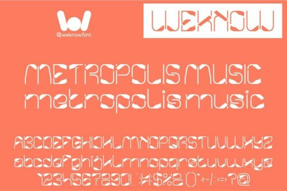 Metropolis Music: The Futuristic Typeface for Bold Branding