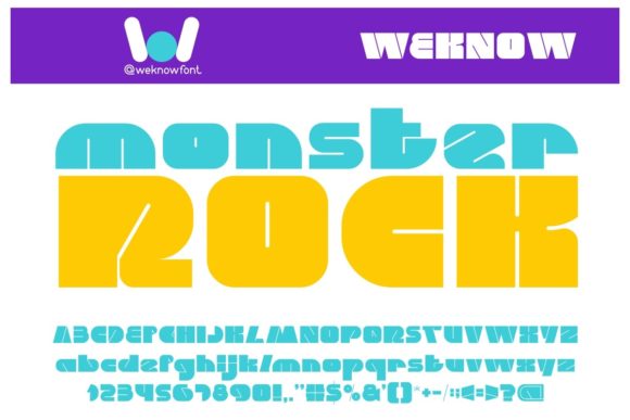 Monster Rock: The Techno Font That Commands Attention