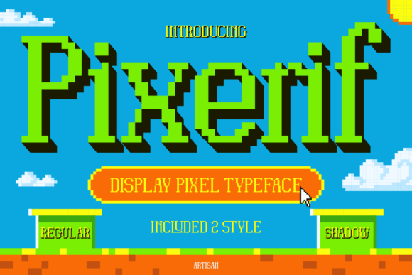 Pixerif Regular: Unleashing Playful 8-Bit Charm in Your Designs