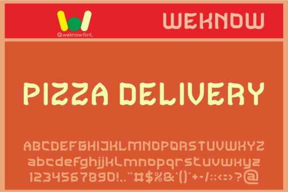Pizza Delivery: The Whimsical Font That Brings the Fun