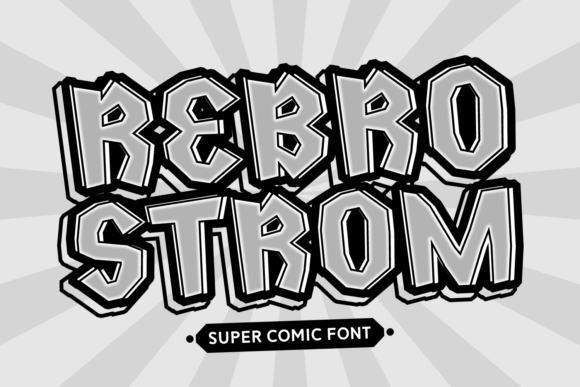 Rebro Strom: The Bold Typeface for High-Energy Visuals