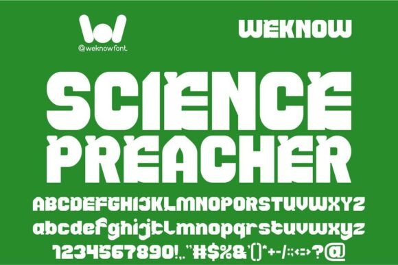 Science Preacher: The Typeface for Bold, Futuristic Statements