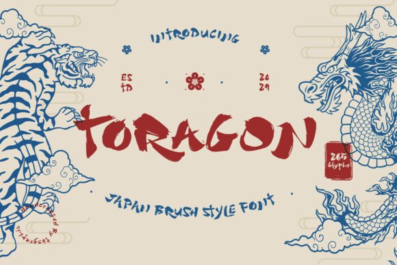Toragon: A Typeface Where Japanese Calligraphy Meets Bold Design