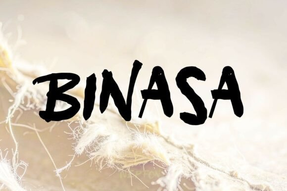 Unleash Raw Energy: Designing with the BINASA Brush Script