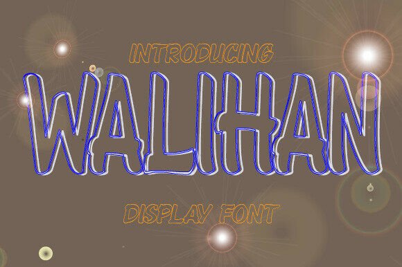 Walihan Regular: The Bold Display Font with Playful Edge