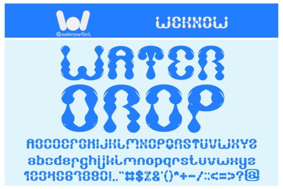 Water Drop Font: A Bold Statement for Modern Design